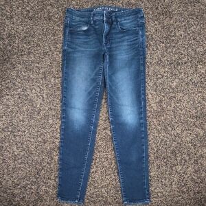 American Eagle Outfitters Blue Skinny Jeans with Stretch